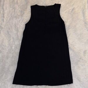 Madewell Black Sleeveless Shift Dress